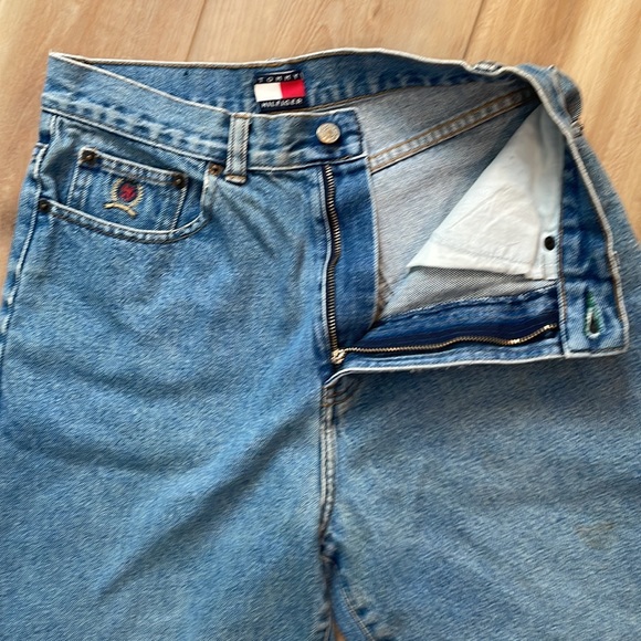 Tommy Hilfiger women’s jean shorts plus size 16 High waist rise vintage 1990’s - Picture 10 of 16